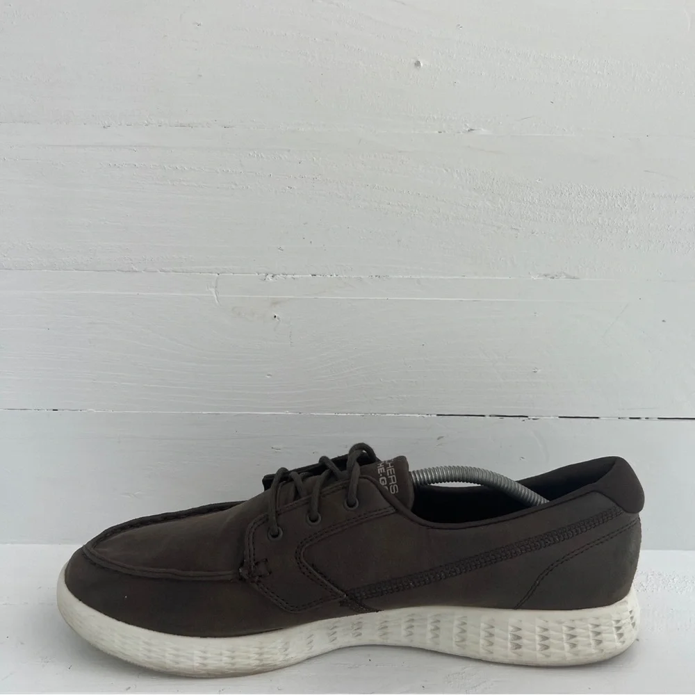 Skechers Brown Slide On Boat Shoes Men's 13 On The Go Glide In Gen 5 Goga Max